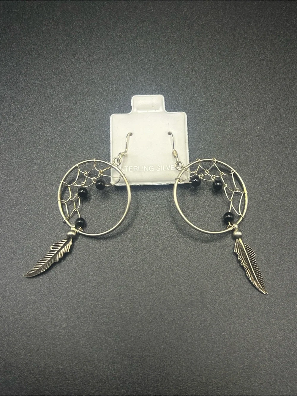 Sterling Silver Dream Catcher Earrings